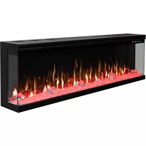 Built-in and wall-mounted electric fireplace UNIT 166