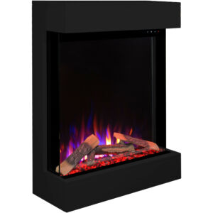 Wall-mounted electric fireplace DAMA black