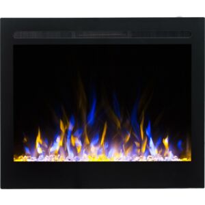 Built-in and wall-mounted electric fireplace MAJOR 77 PRO