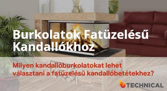 Burkolatok fatüzelésű kandallókhoz