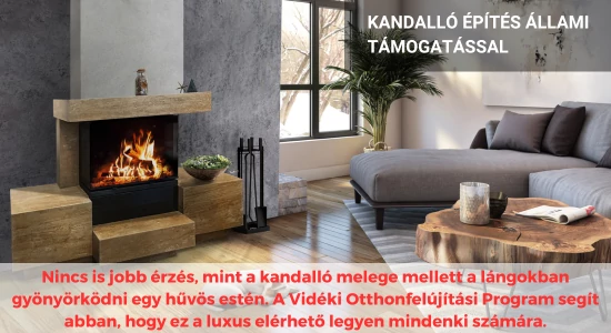 Kandalló építés állami támogatással – lehetőség a Vidéki Otthonfelújítási Program keretében