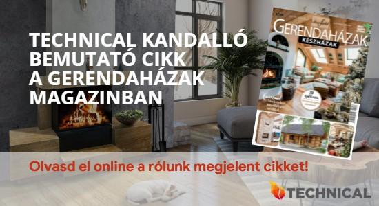Technical kandalló bemutató cikk a Gerendaházak magazinban