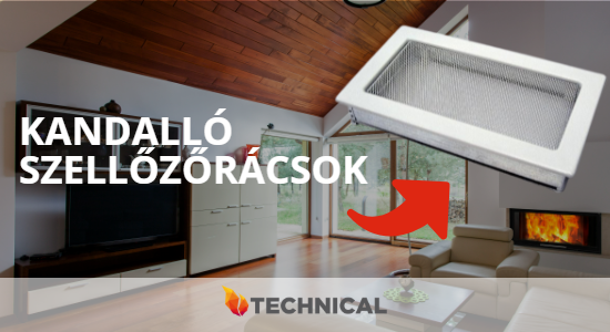 Kandalló szellőzőrácsok