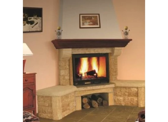 Rustic fireplace surrounds