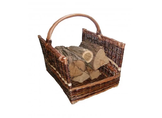 Wood baskets and wood racks