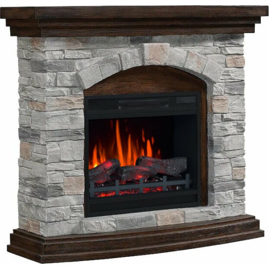 Electric fireplace surrounds  GENESIS + electric fireplace LEMONT 60 3D