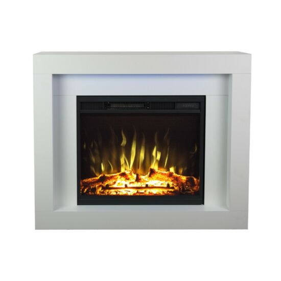 Electric fireplace surrounds DUNCAN white