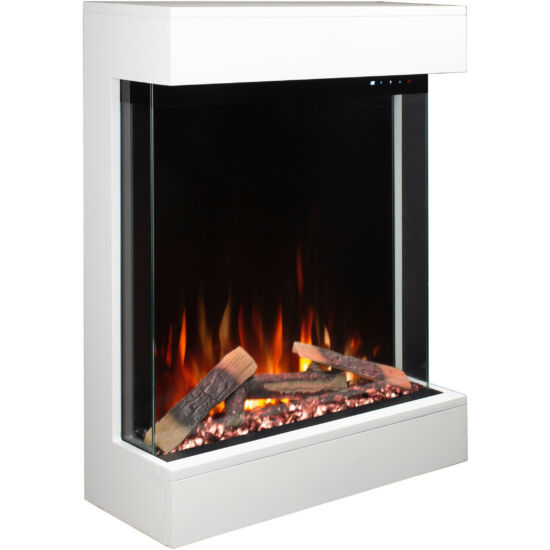 Wall-mounted electric fireplace DAMA white