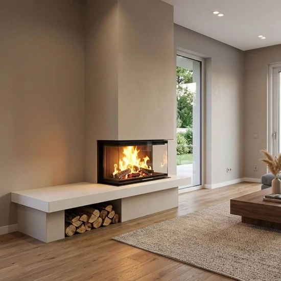 Merano modern kandalló burkolat