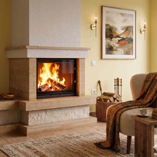 Zafír Rustic modern kandalló burkolat