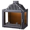Cast iron fireplace insert PanTherm 62 Nero R+L d200