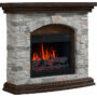 Picture 1/4 -Electric fireplace surrounds  GENESIS + electric fireplace LEMONT 60 3D