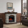 Picture 3/4 -Electric fireplace surrounds  GENESIS + electric fireplace LEMONT 60 3D